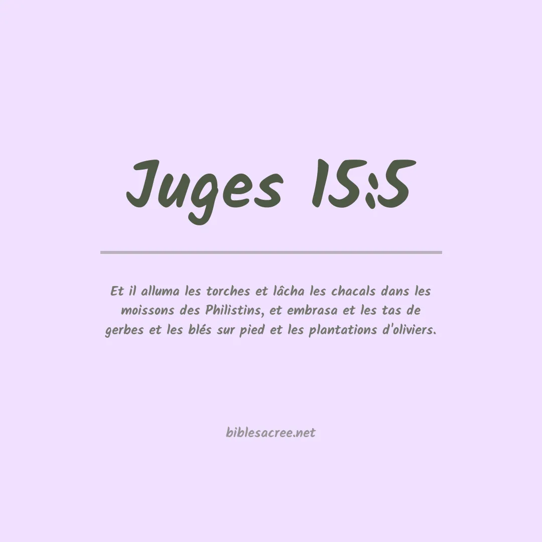 Juges - 15:5