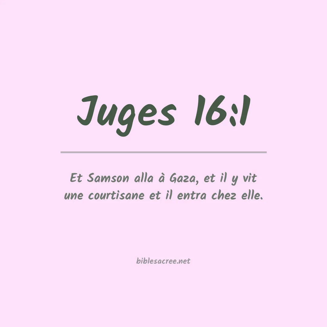 Juges - 16:1