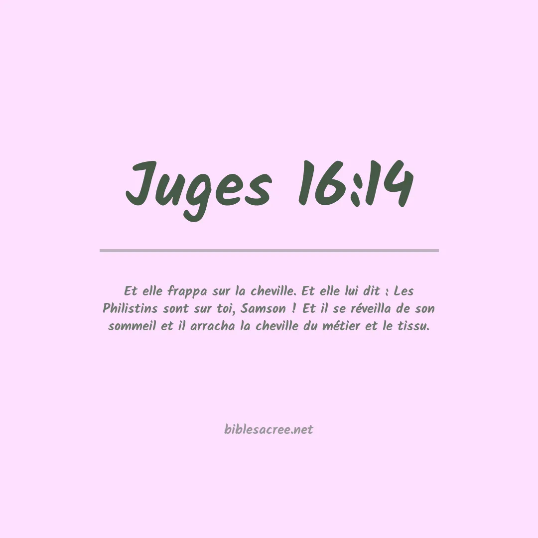 Juges - 16:14