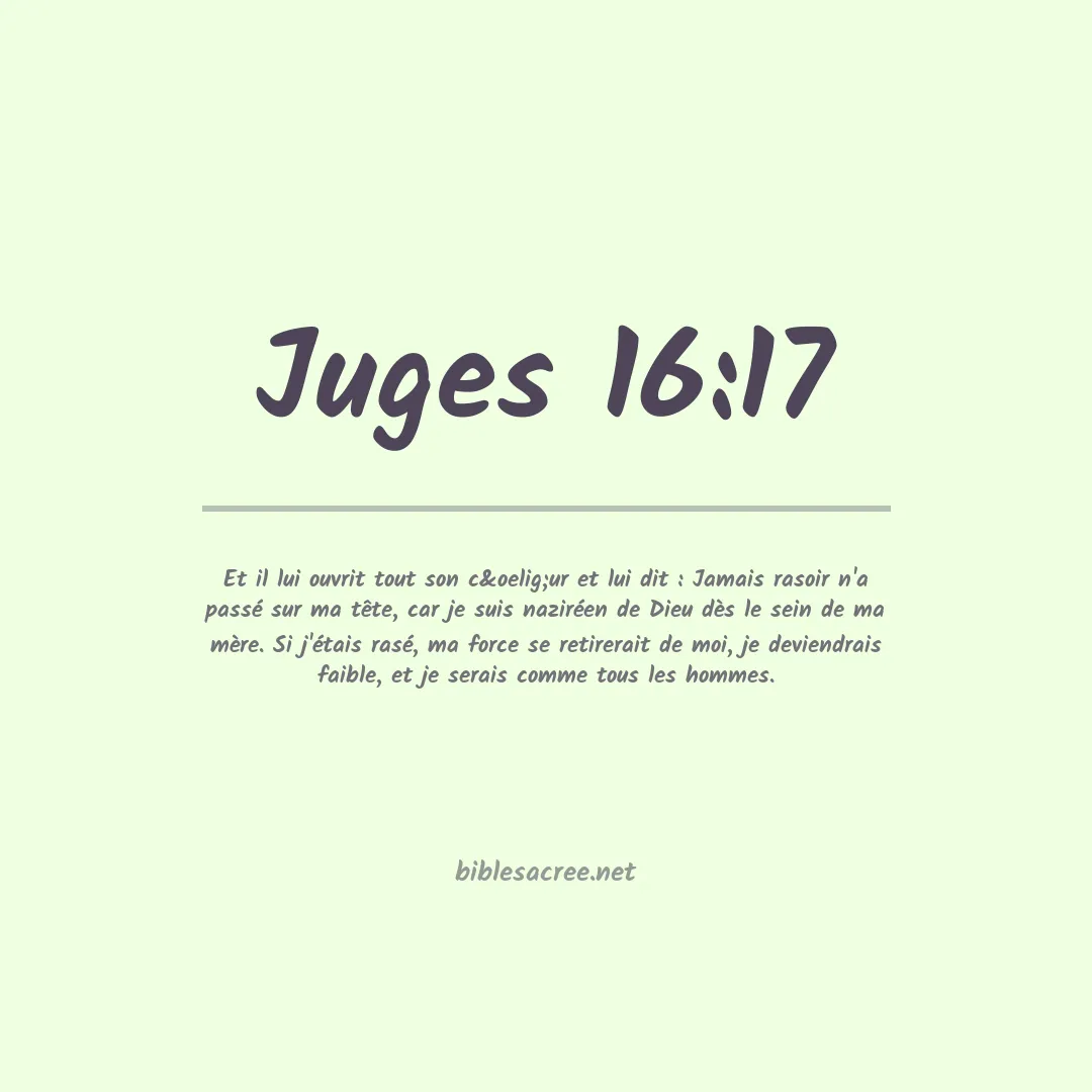 Juges - 16:17
