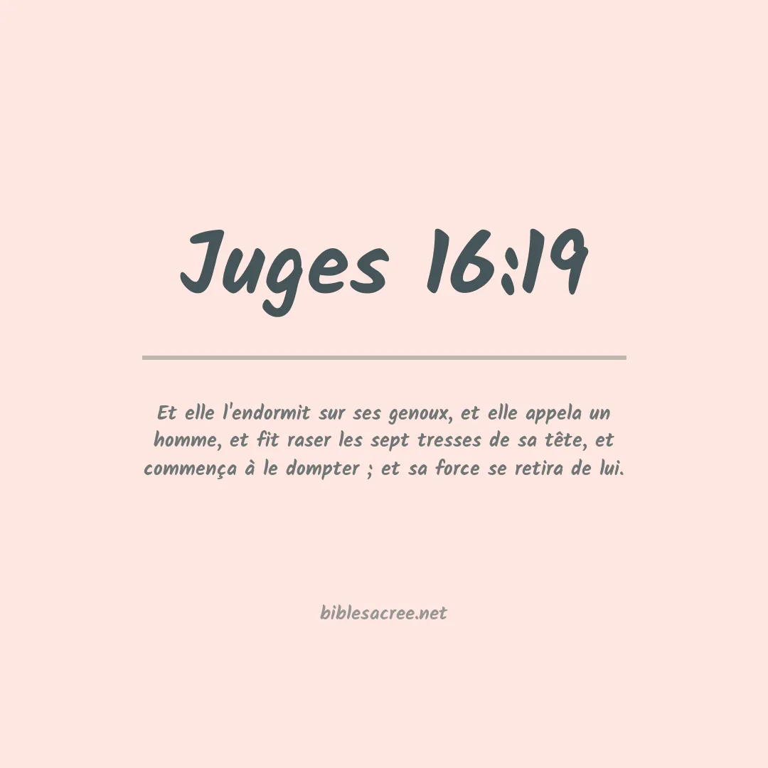 Juges - 16:19