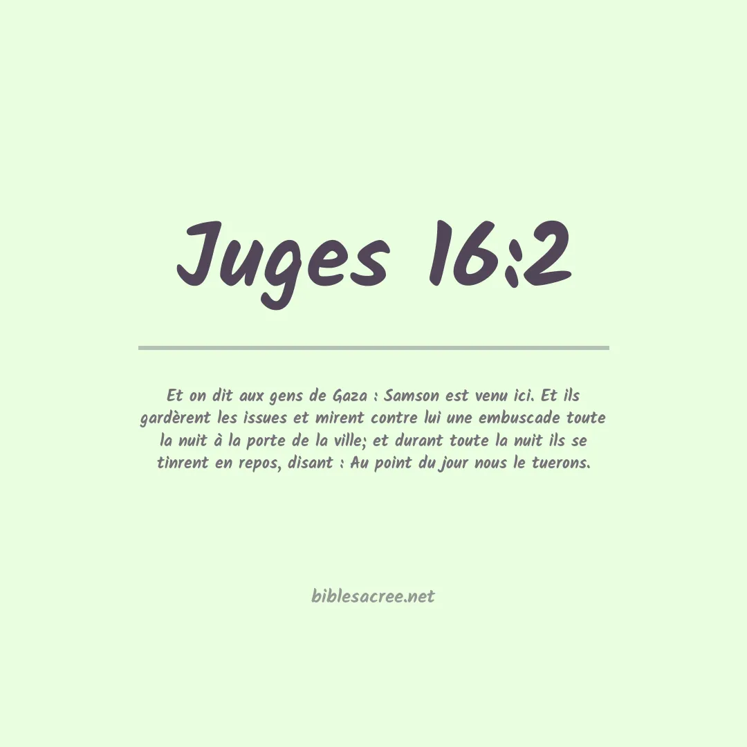 Juges - 16:2