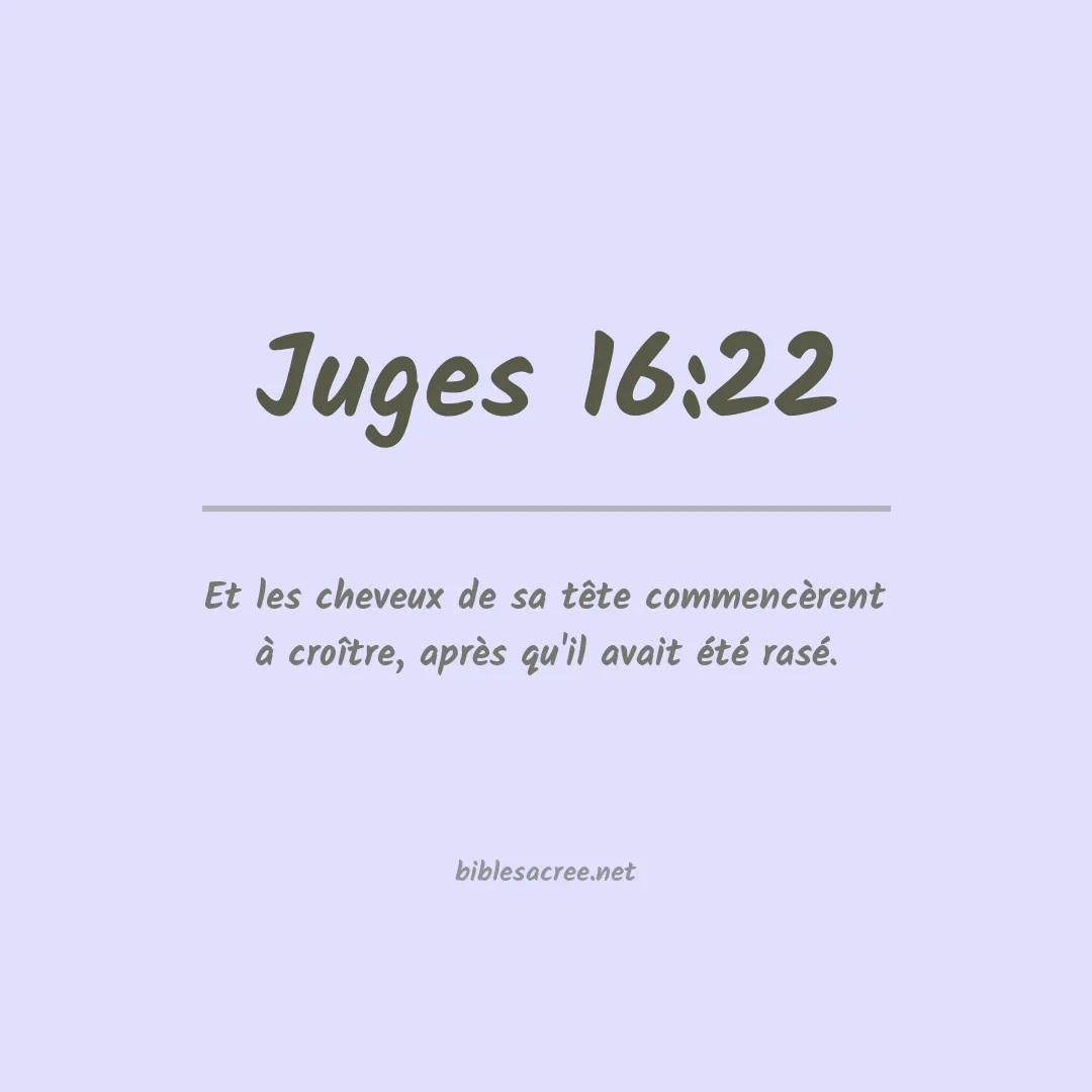 Juges - 16:22