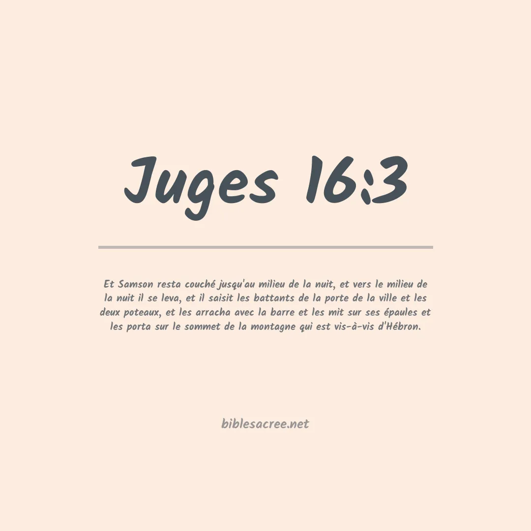Juges - 16:3