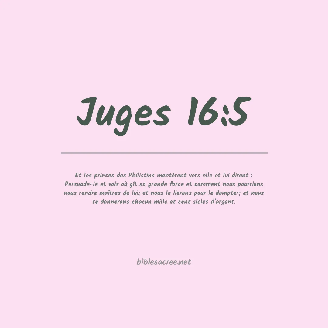 Juges - 16:5