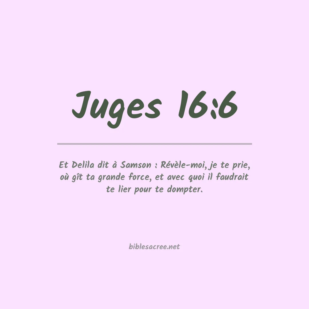 Juges - 16:6