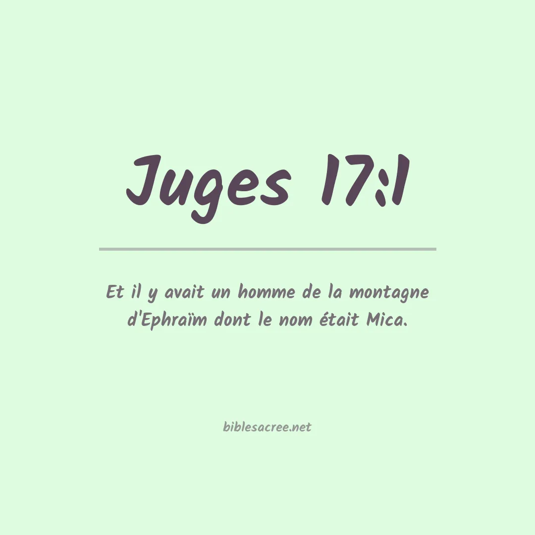 Juges - 17:1