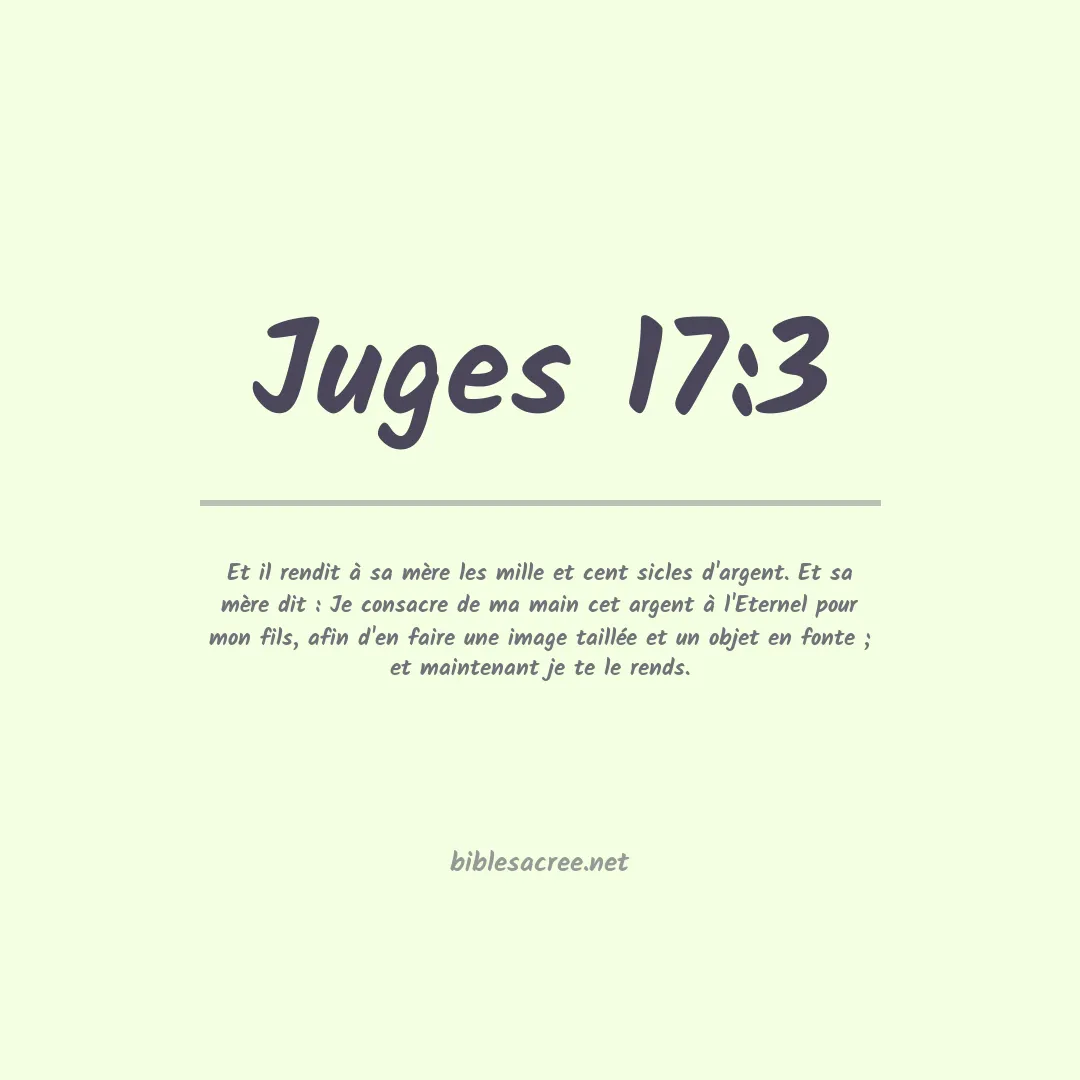 Juges - 17:3