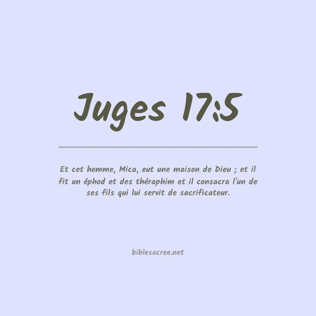 Juges - 17:5