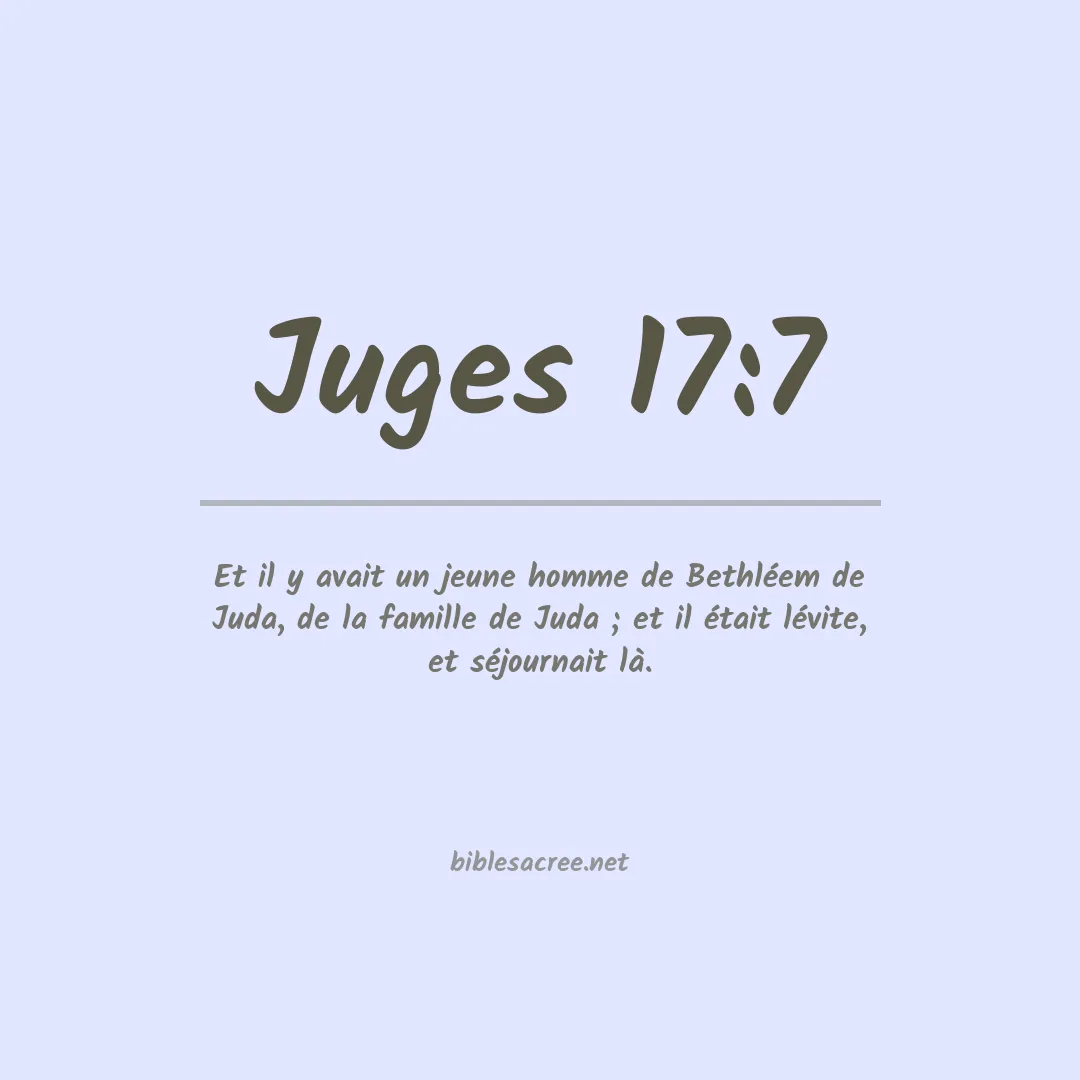 Juges - 17:7
