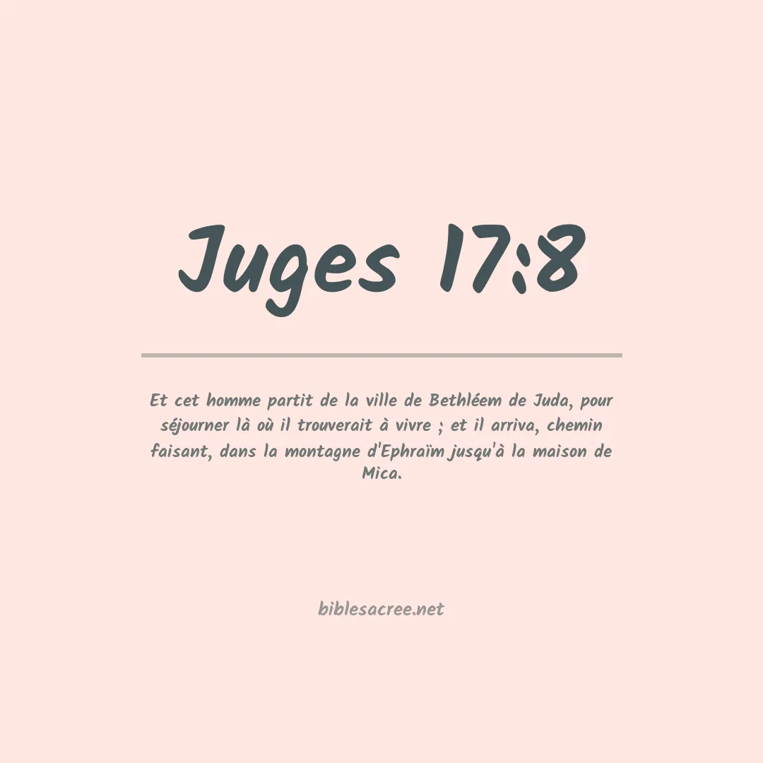 Juges - 17:8