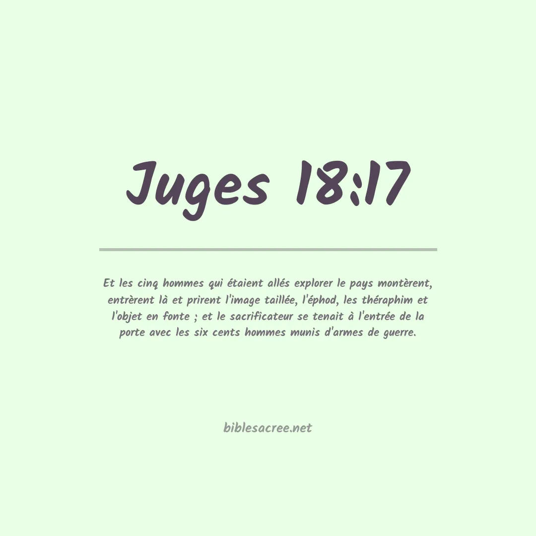 Juges - 18:17