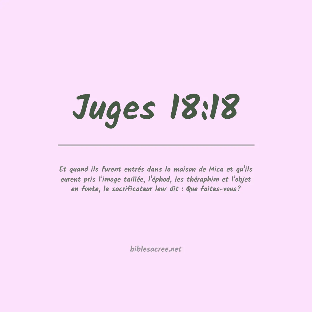 Juges - 18:18