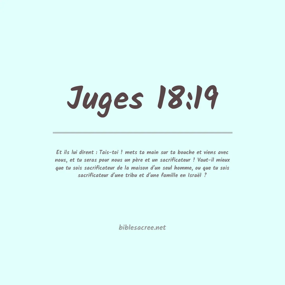 Juges - 18:19
