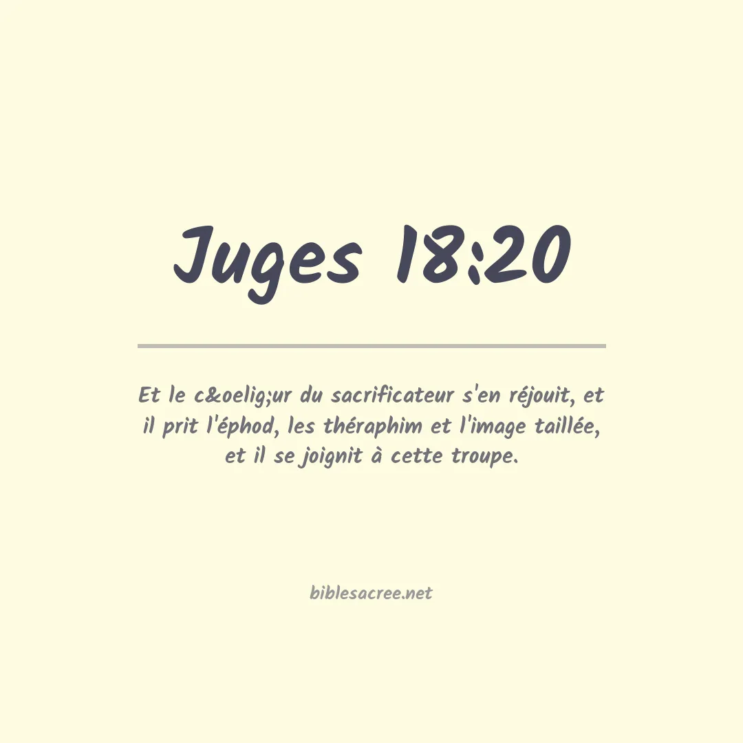 Juges - 18:20