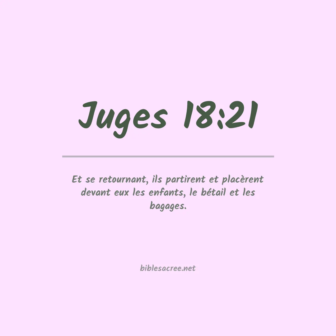 Juges - 18:21