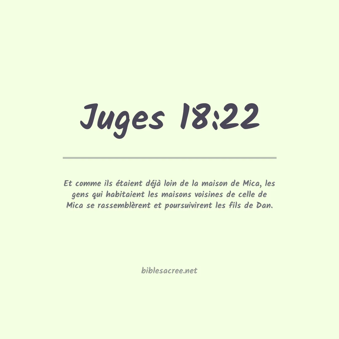 Juges - 18:22