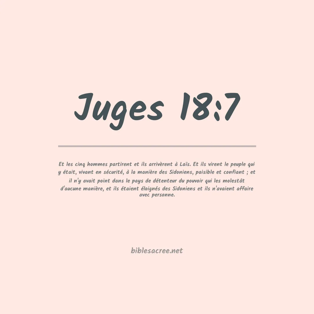 Juges - 18:7