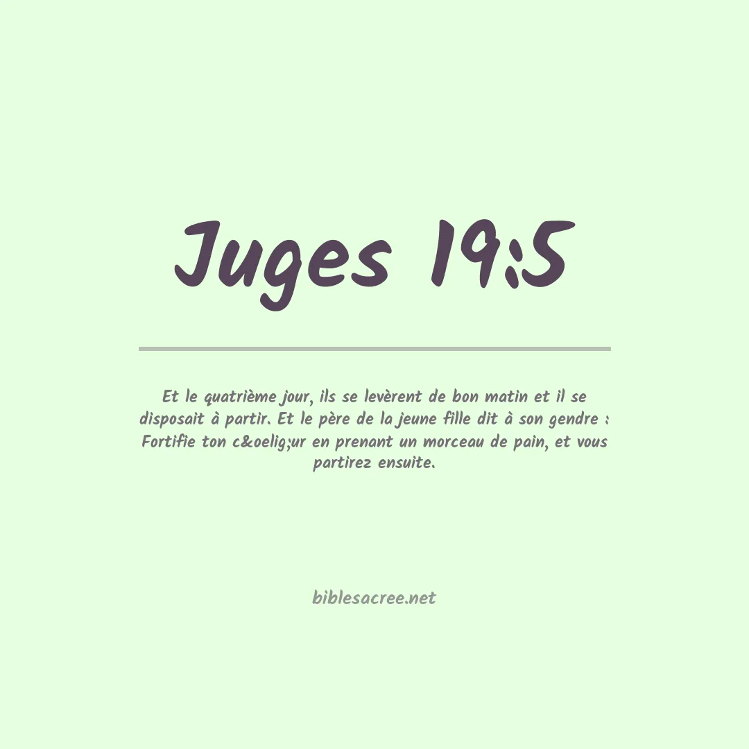 Juges - 19:5