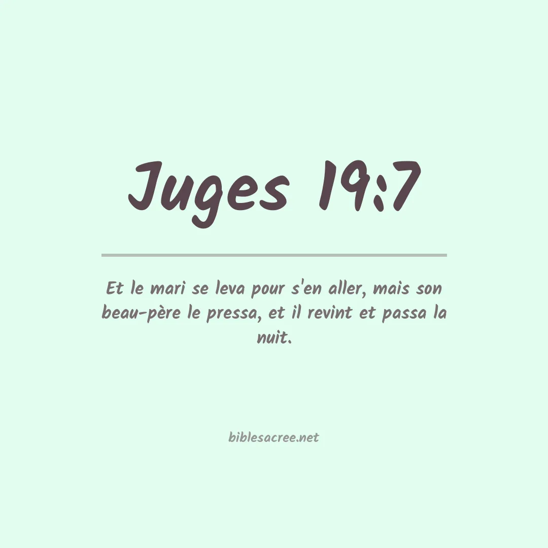 Juges - 19:7