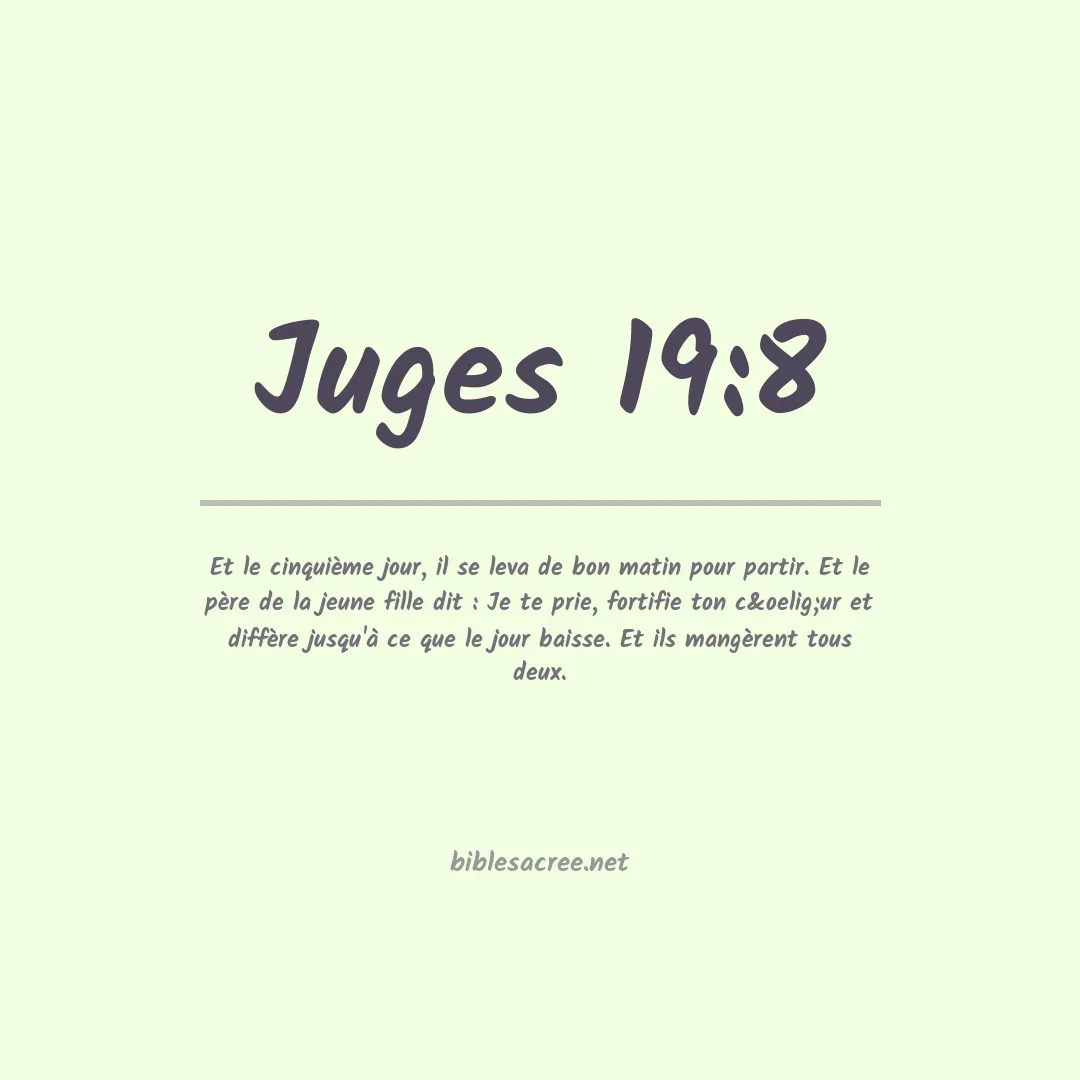 Juges - 19:8