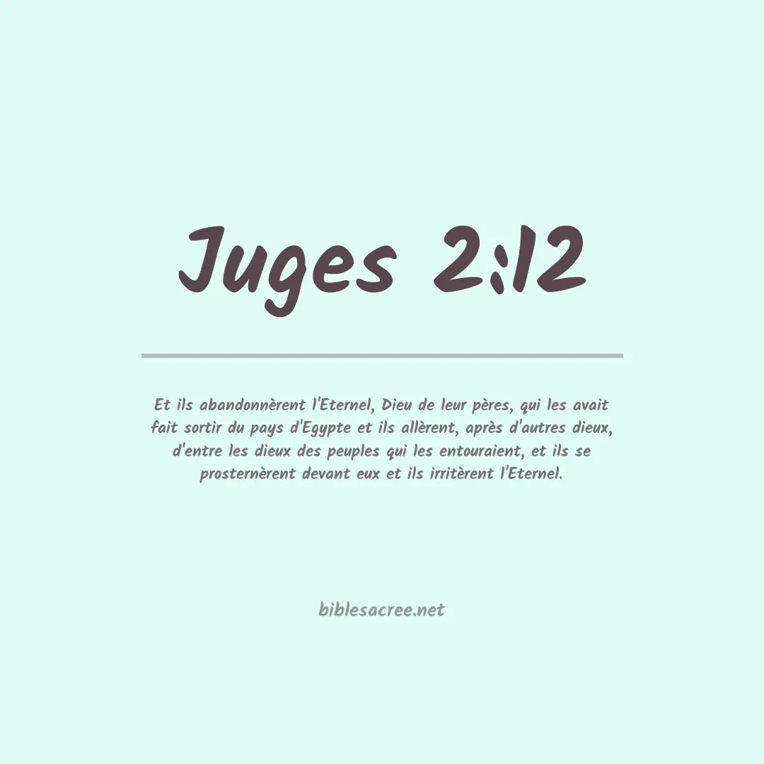 Juges - 2:12