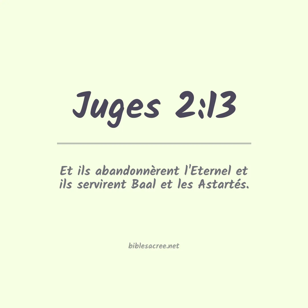 Juges - 2:13