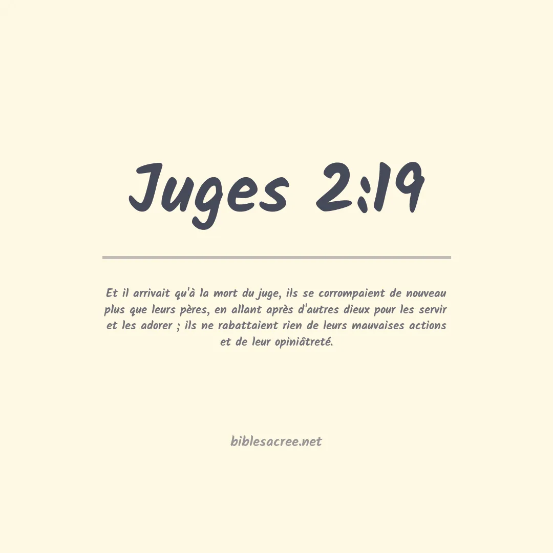 Juges - 2:19
