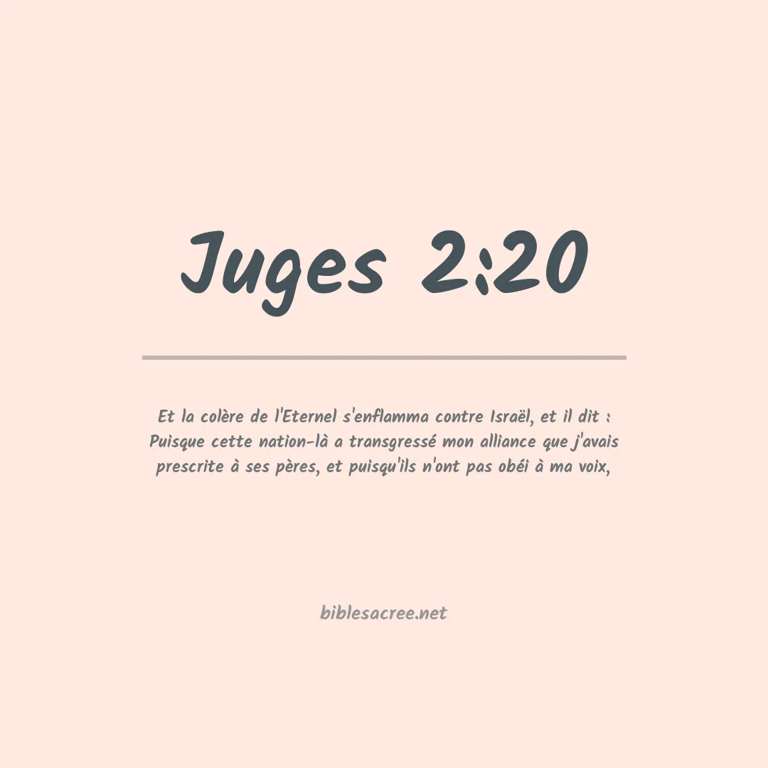 Juges - 2:20