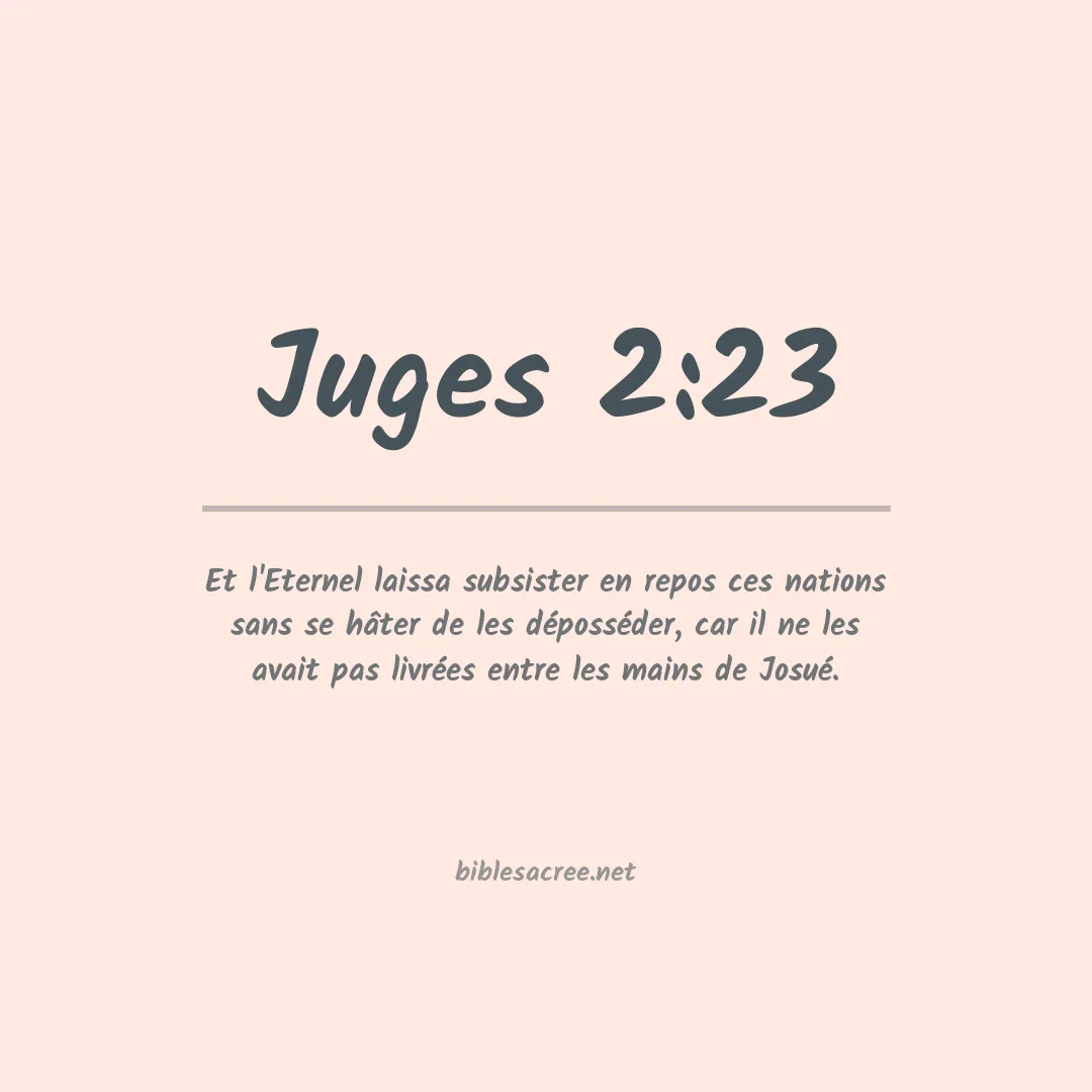 Juges - 2:23