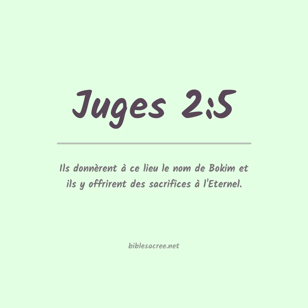 Juges - 2:5