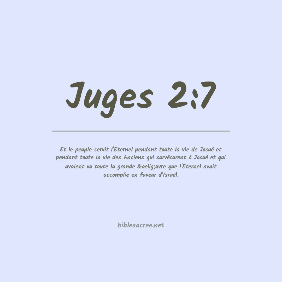 Juges - 2:7