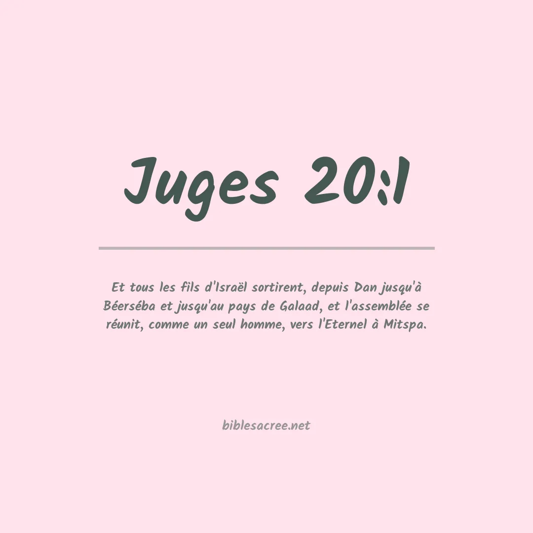 Juges - 20:1