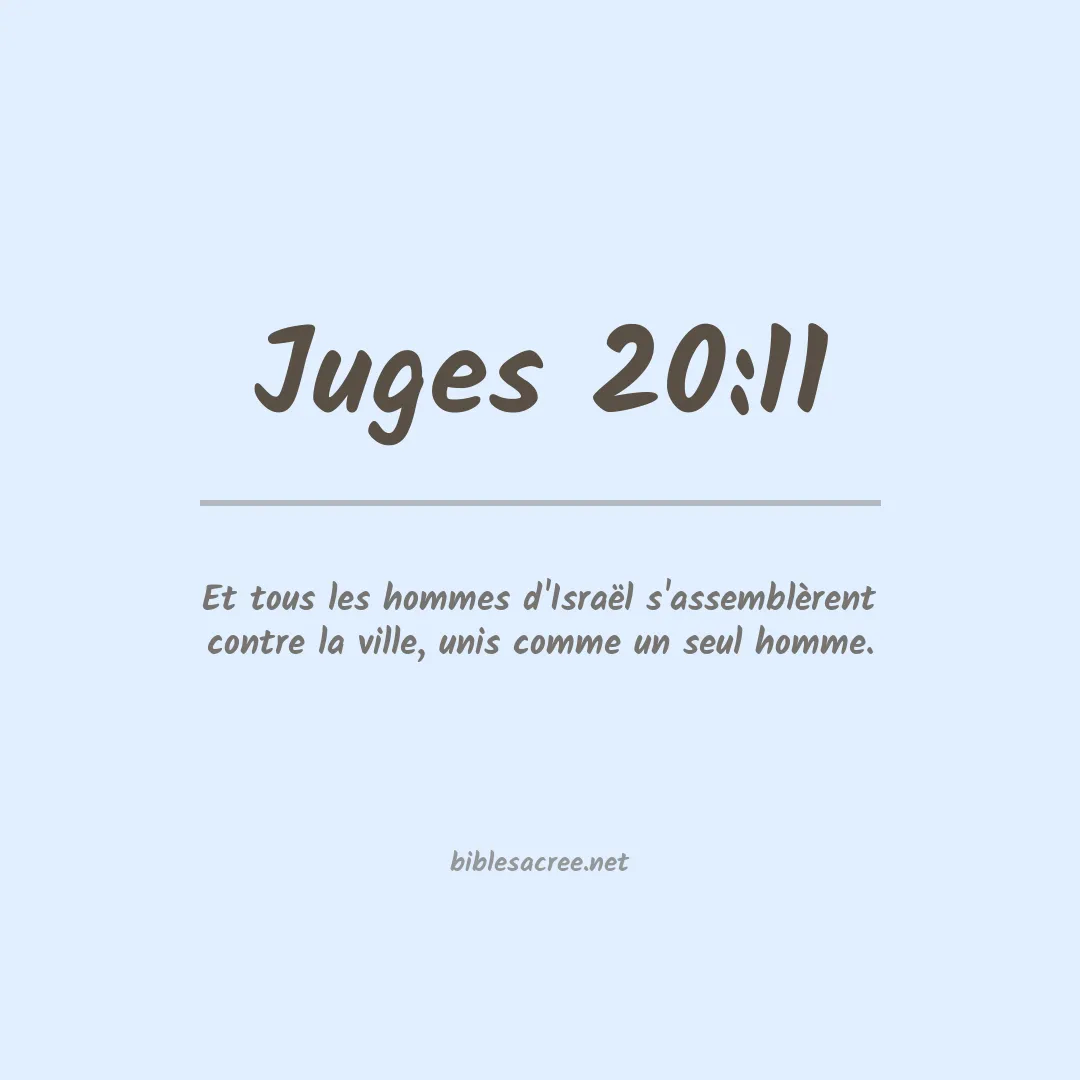 Juges - 20:11