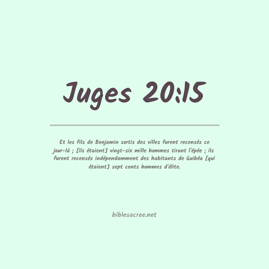 Juges - 20:15