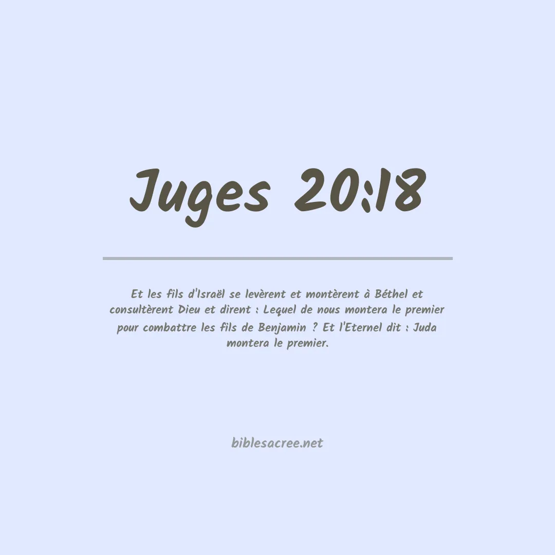 Juges - 20:18