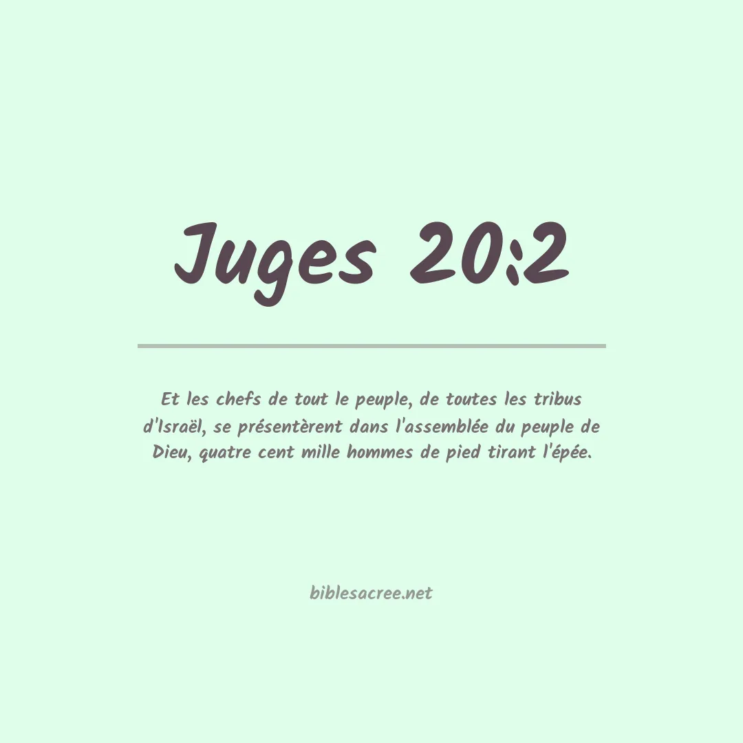 Juges - 20:2