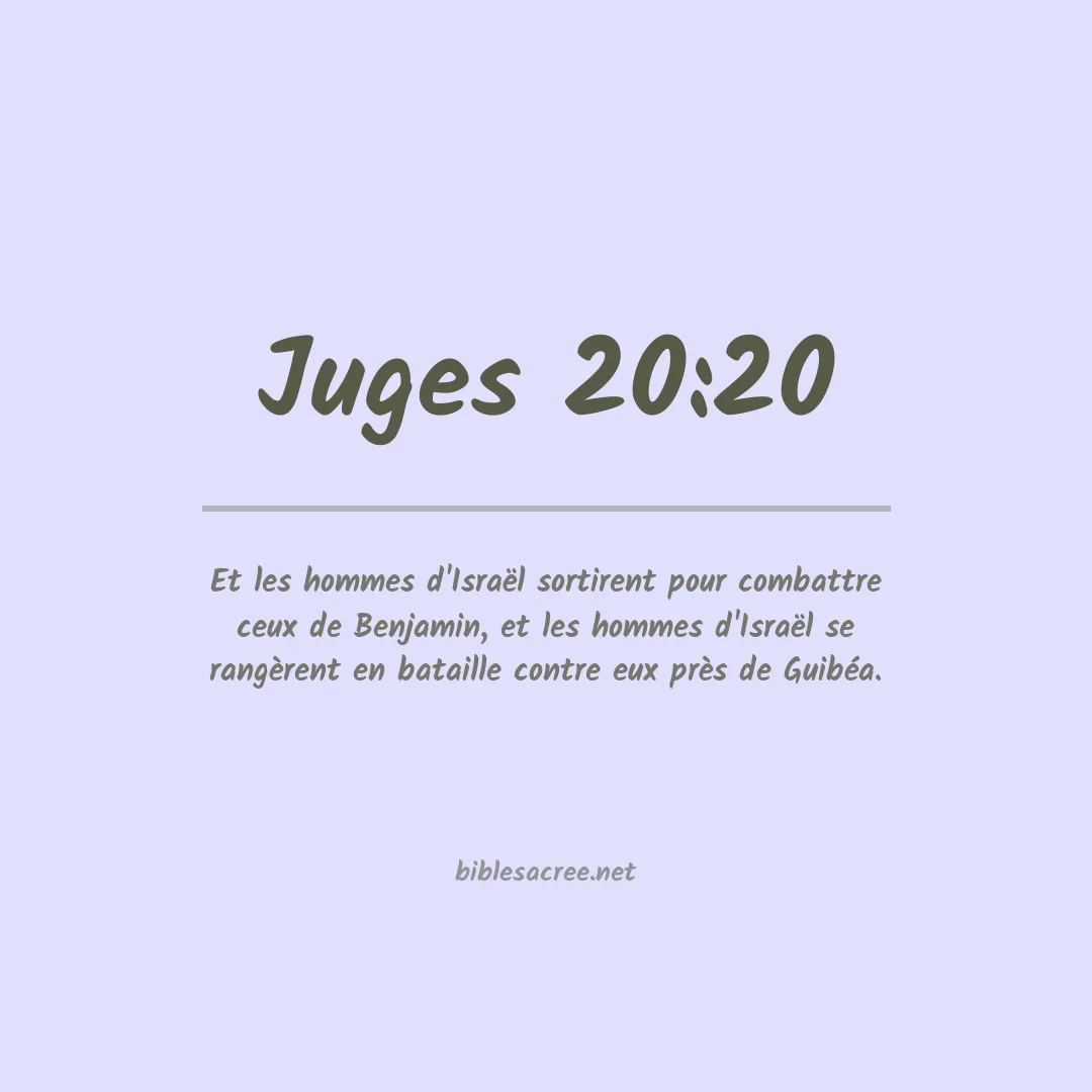 Juges - 20:20