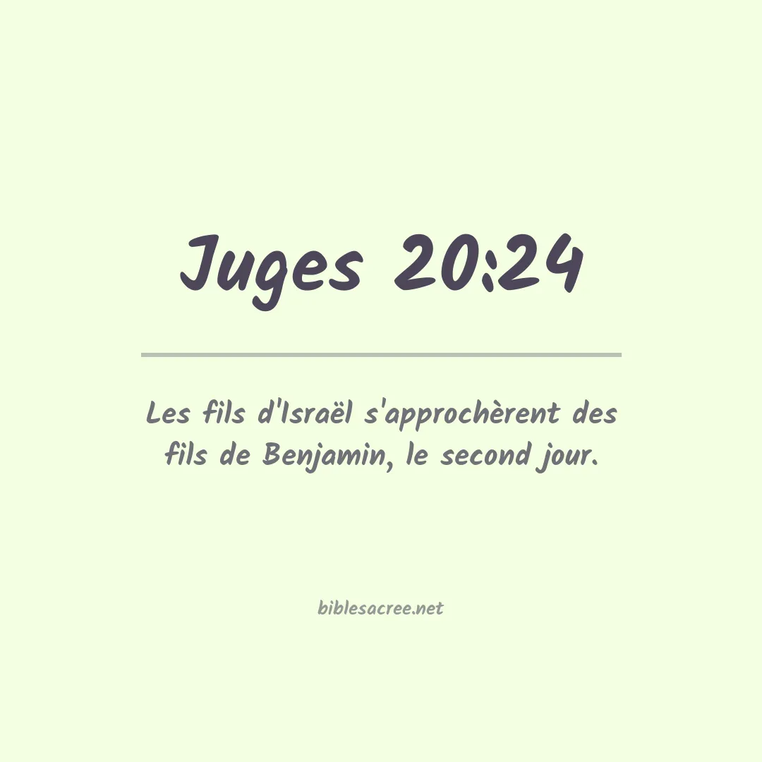 Juges - 20:24
