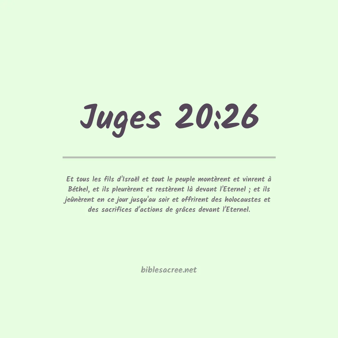 Juges - 20:26