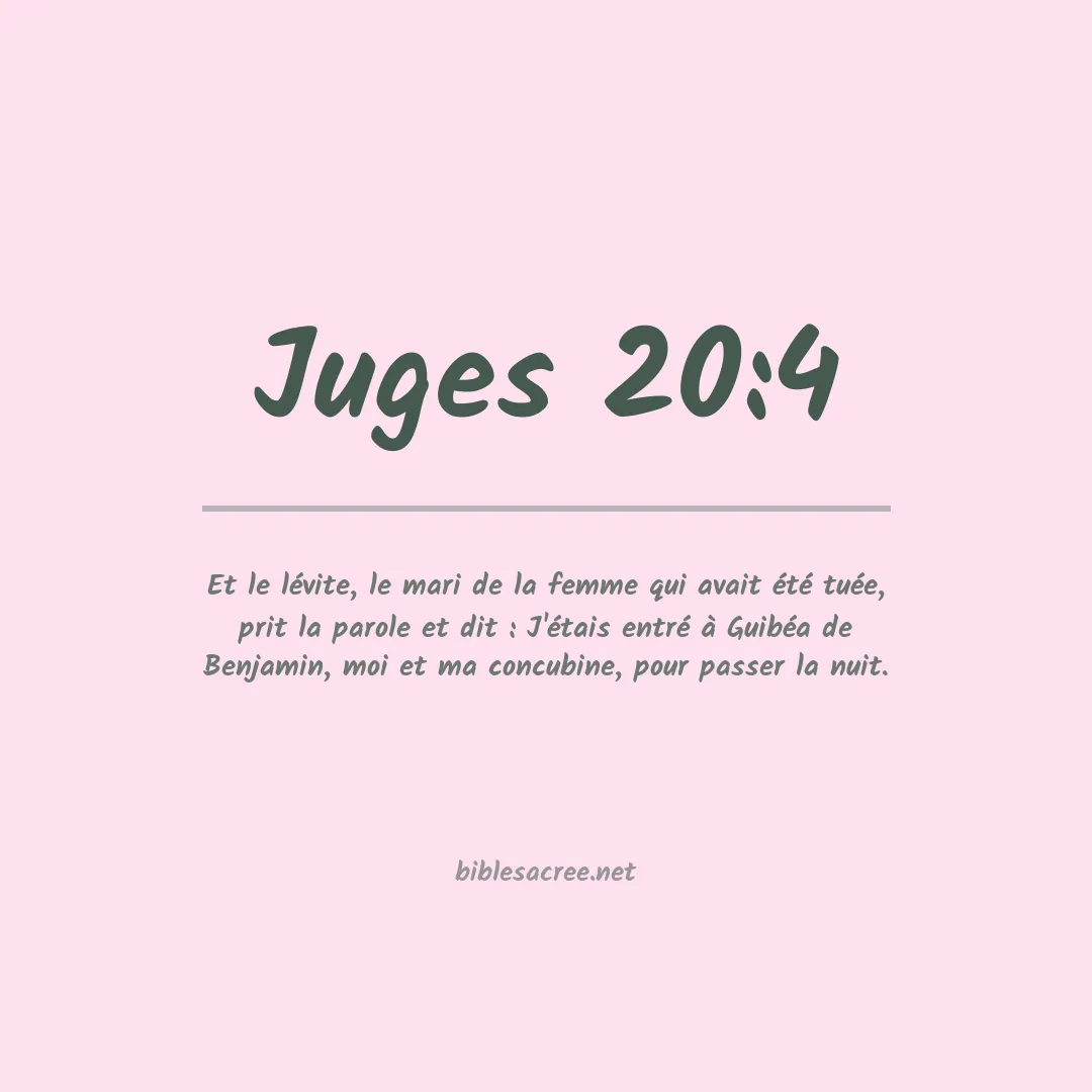 Juges - 20:4