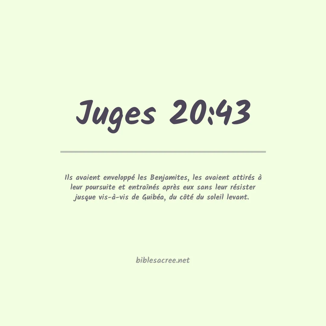 Juges - 20:43