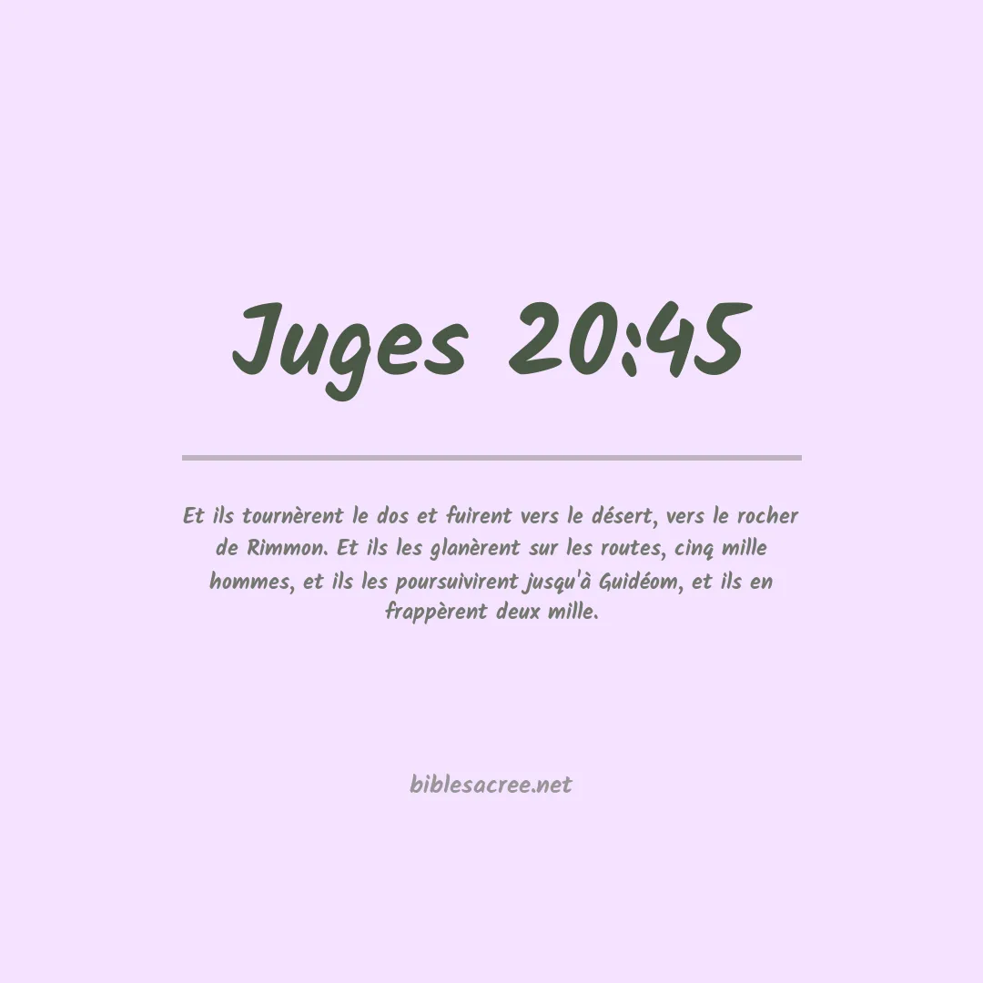 Juges - 20:45