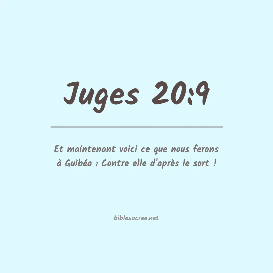 Juges - 20:9