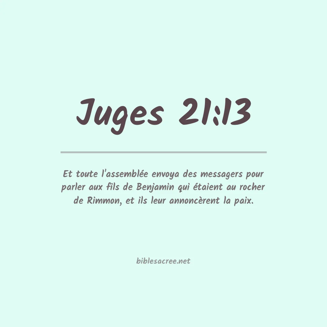 Juges - 21:13