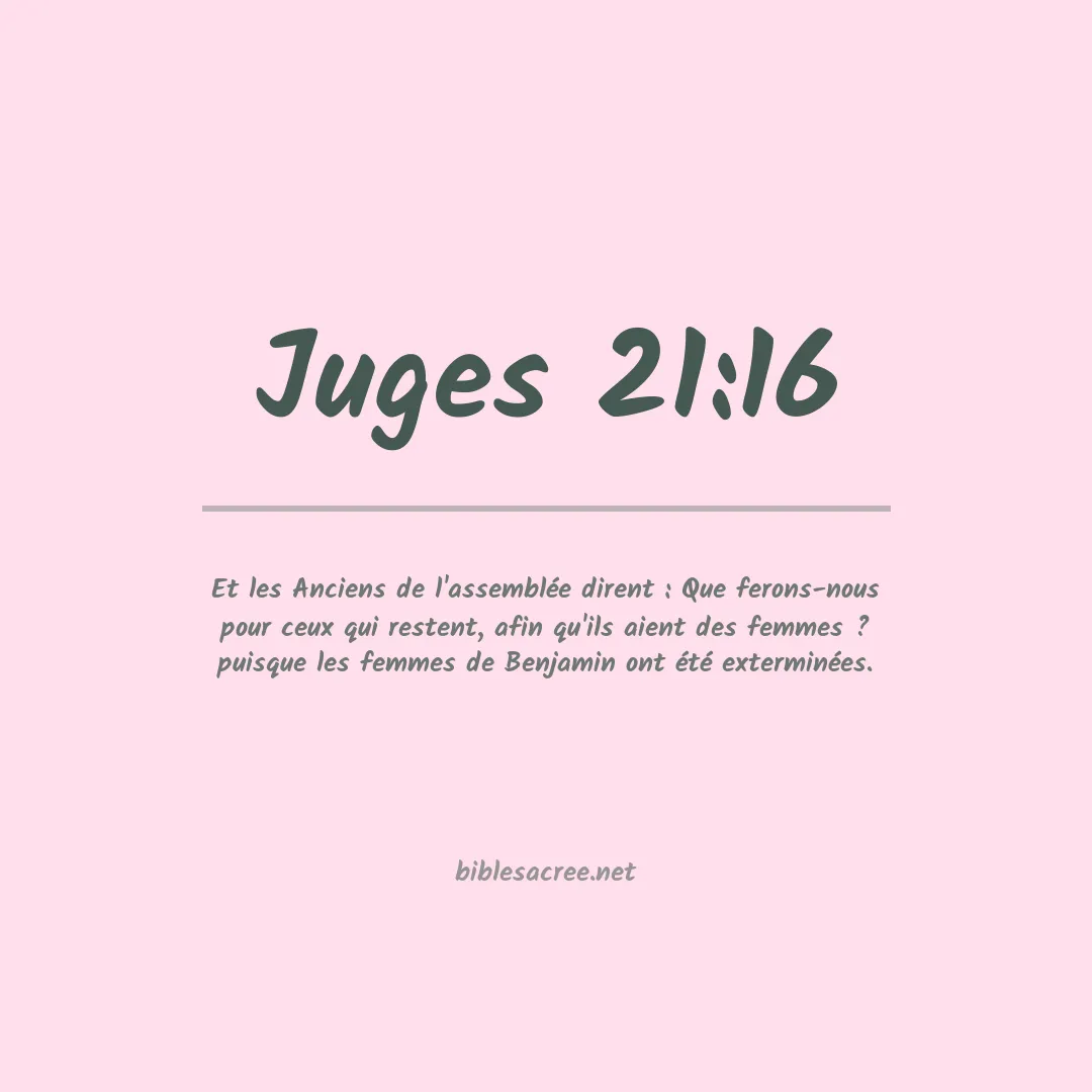 Juges - 21:16
