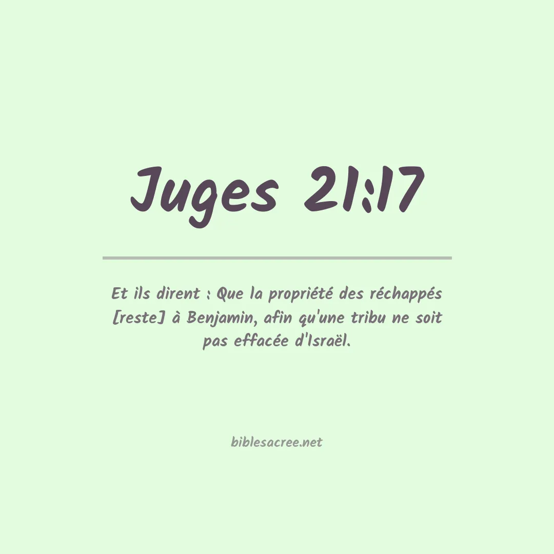 Juges - 21:17