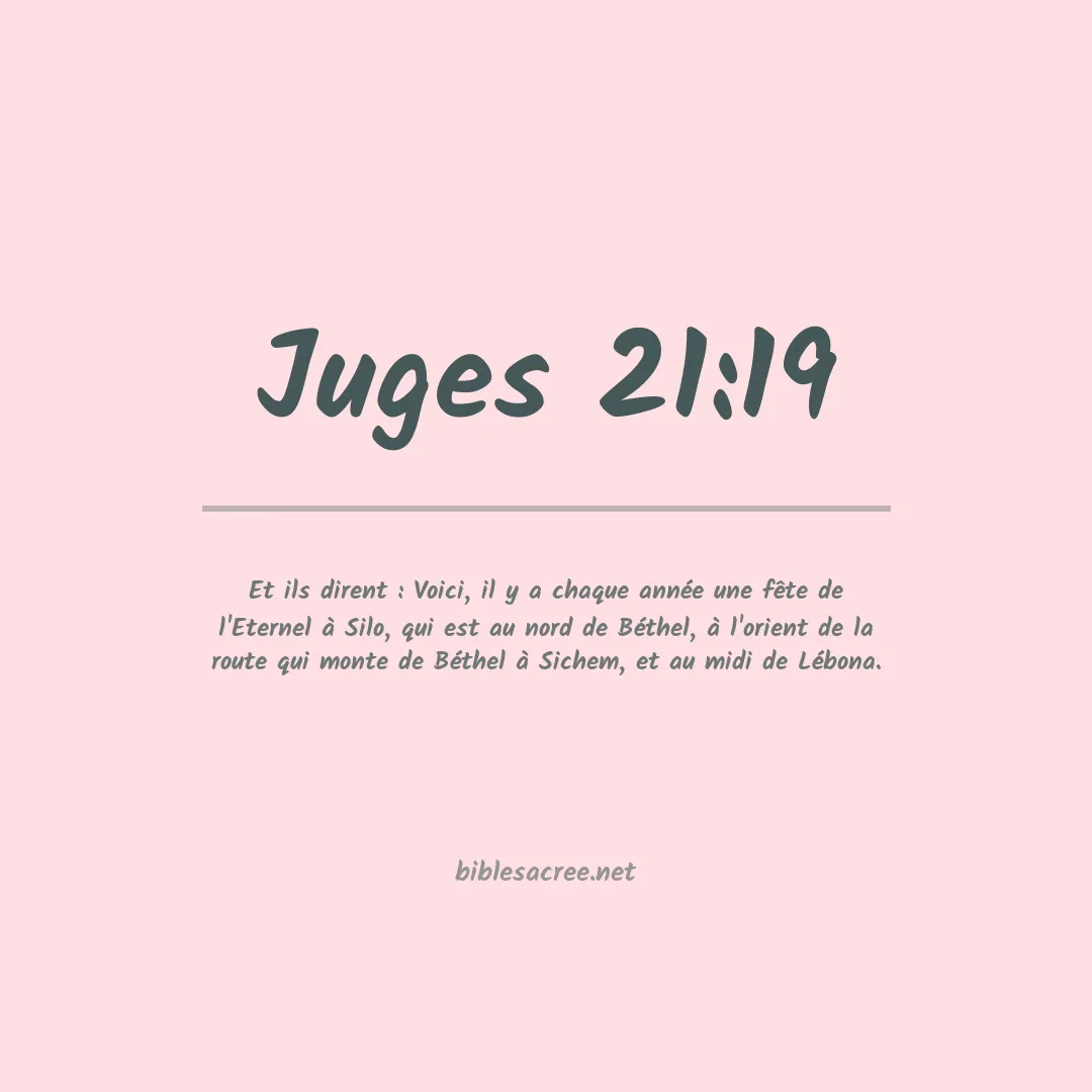 Juges - 21:19