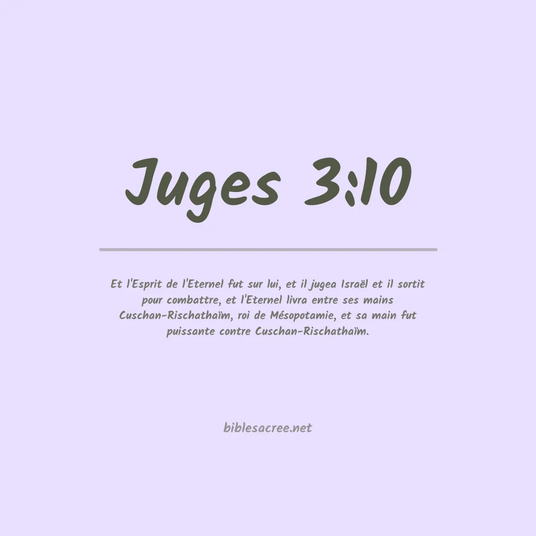Juges - 3:10