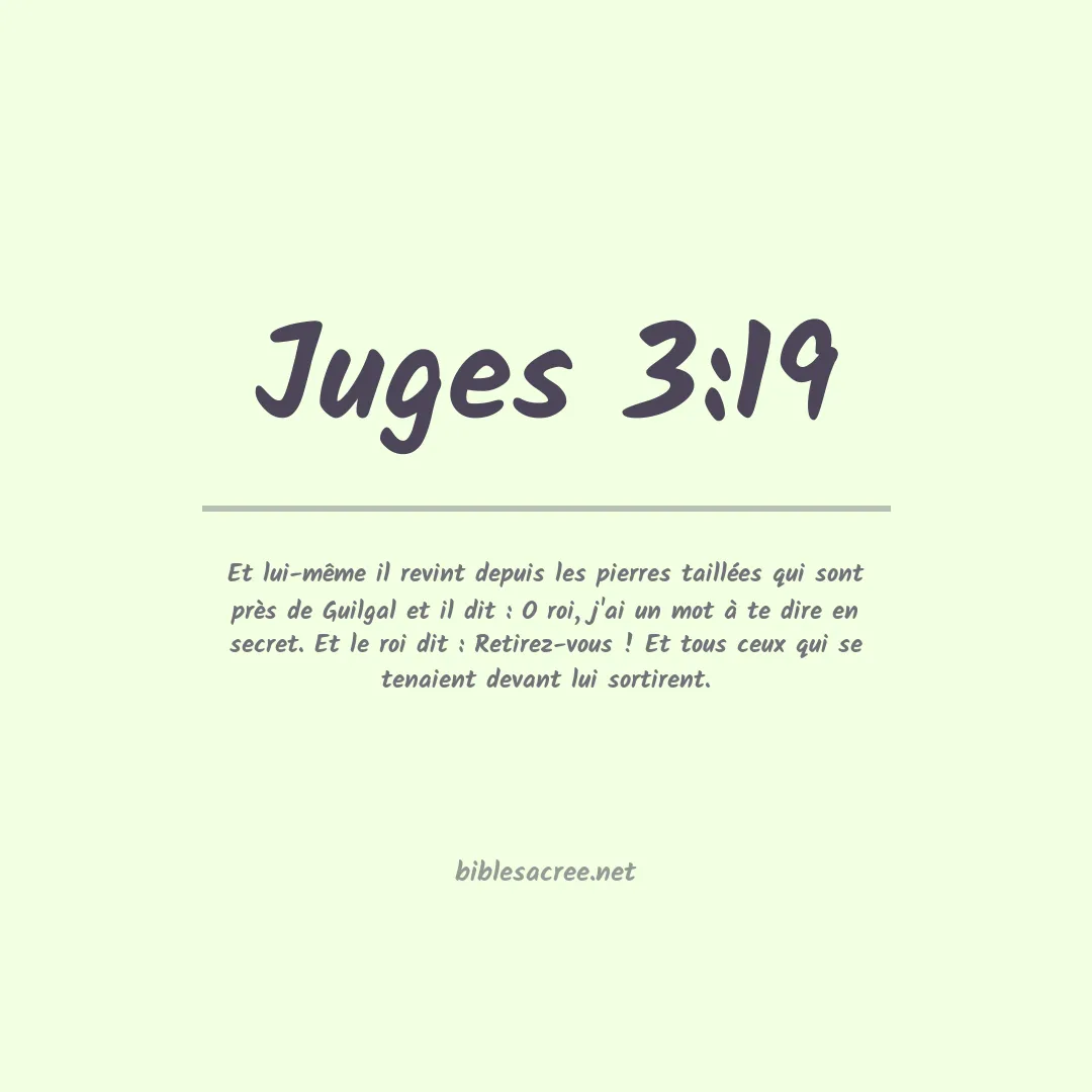 Juges - 3:19